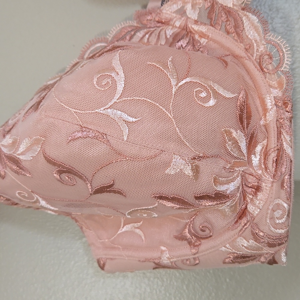 Soma Sensuous Sides Full Coverage Lace Peach Bra Size 40DD NWT - Picture 2 of 8